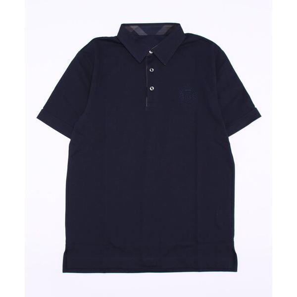 「BLACK LABEL CRESTBRIDGE」 半袖ポロシャツ X-LARGE ネイビー メンズ