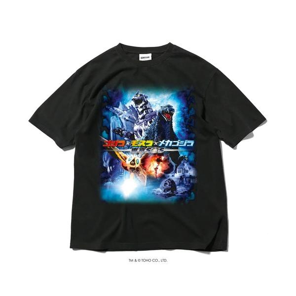 tシャツ ゴジラ × ホームゲーム「HOMEGAME」- 半袖Tシャツ 2003 ゴジラ×モスラ×メカゴジラ 東京SOS TEE メンズ レディース