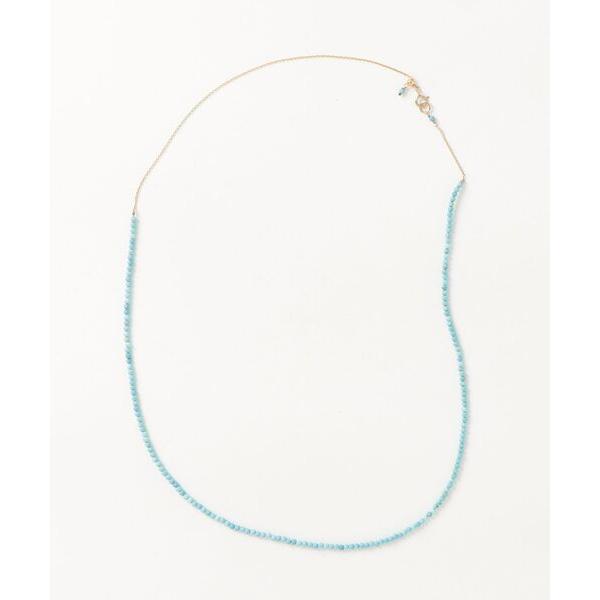 「anq.」 ネックレス ONE SIZE ブルー レディース