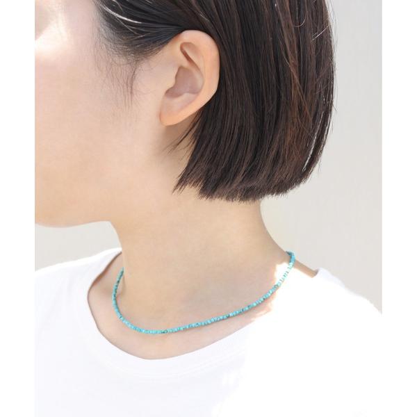 「anq.」 ネックレス ONE SIZE ブルー レディース