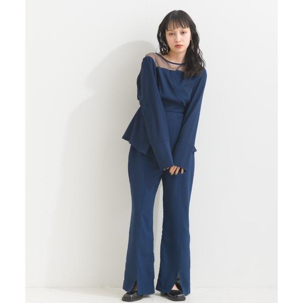 「terrace」 セットアップ LARGE ネイビー レディース