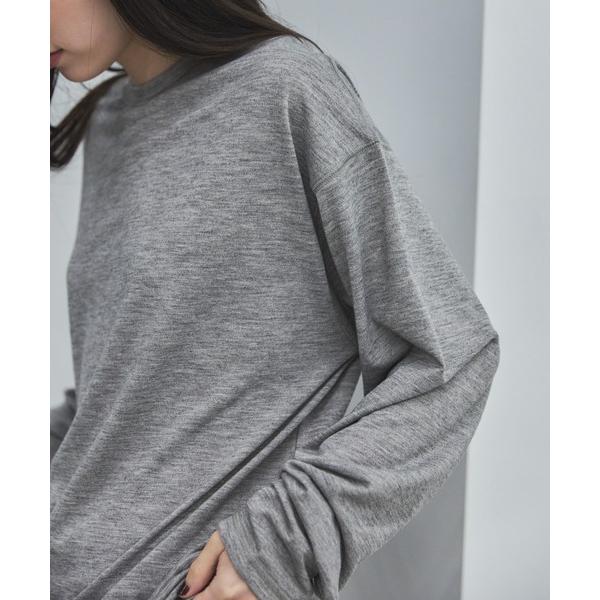 tシャツ セミシアーオーバーロンTee レディース