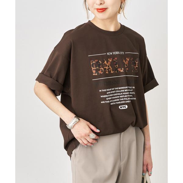 tシャツ 半袖 「新色 / 追加」ロゴオーバーTシャツ レディース