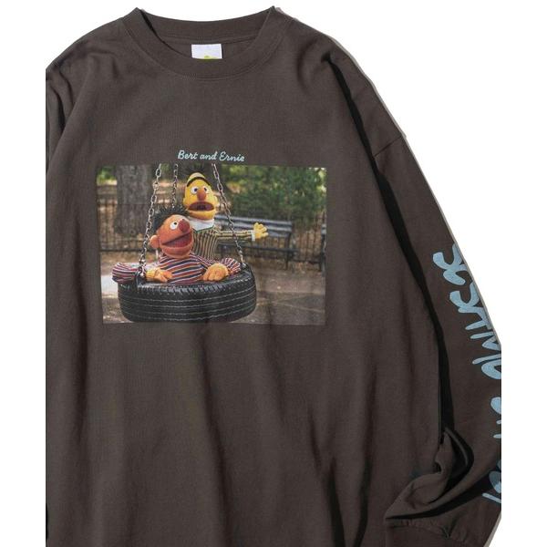 tシャツ 「SESAME STREET/セサミストリート」フォトロングスリーブTシャツ レディース メンズ