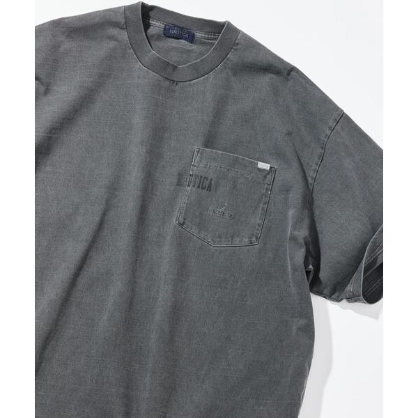 「NAUTICA」 半袖Tシャツ SMALL チャコールグレー メンズ