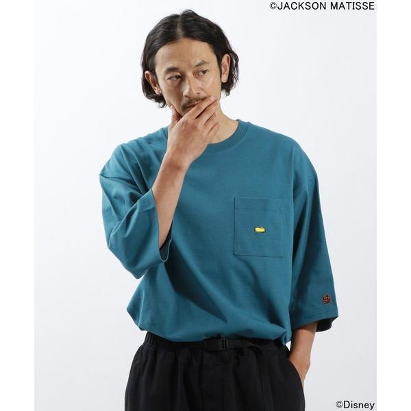 「JACKSON MATISSE」 「Disney」半袖Tシャツ LARGE ブルー メンズ