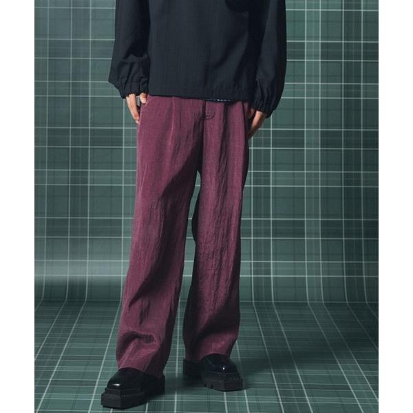 スラックス 「UNISEX」ドレープフィブリルプライムワイドワンタックスラックス/Drape Fibrillated Prime-Wide One-tuck Slacks「MAISON SPECIAL/メゾンス…