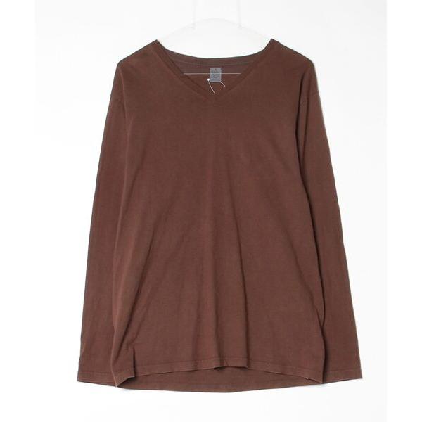 「BEAMS」 長袖Tシャツ M ブラウン メンズ