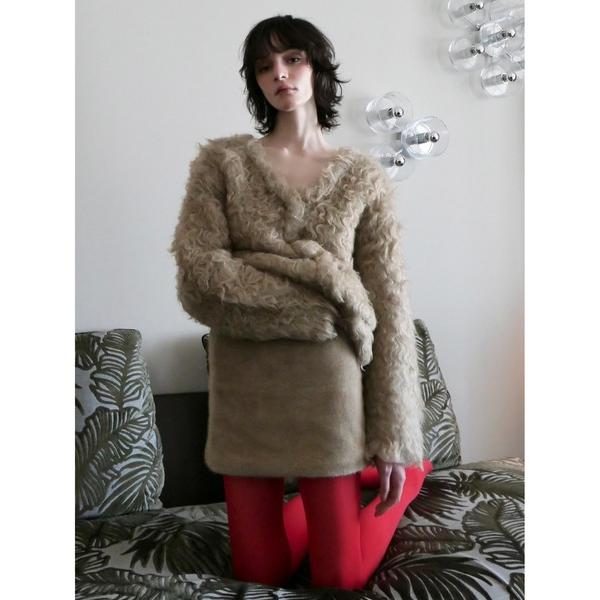 スカート felt mini skirt