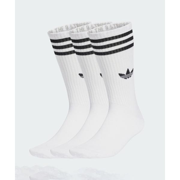 アディダス　adidas 靴下 スリーストライプス ハイ クルーソックス 3足組 / 3S HIGH CR S 3P / アディダスオリジナルス adidas Originals メンズ レディース