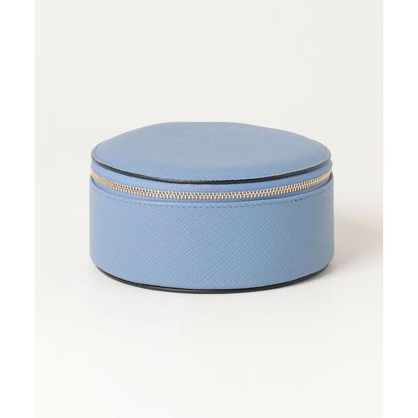 「Smythson」 ポーチ - ブルー レディース