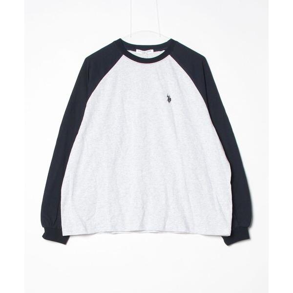 「U.S. POLO ASSN.」 長袖Tシャツ FREE グレー メンズ