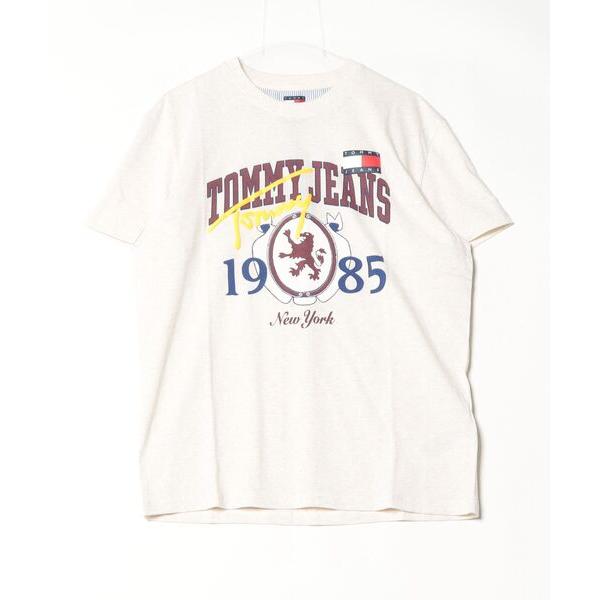 「TOMMY JEANS」 半袖Tシャツ SMALL ホワイト メンズ