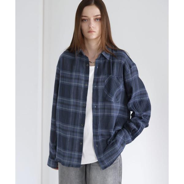 「SOCCE」 長袖シャツ M ネイビー メンズ