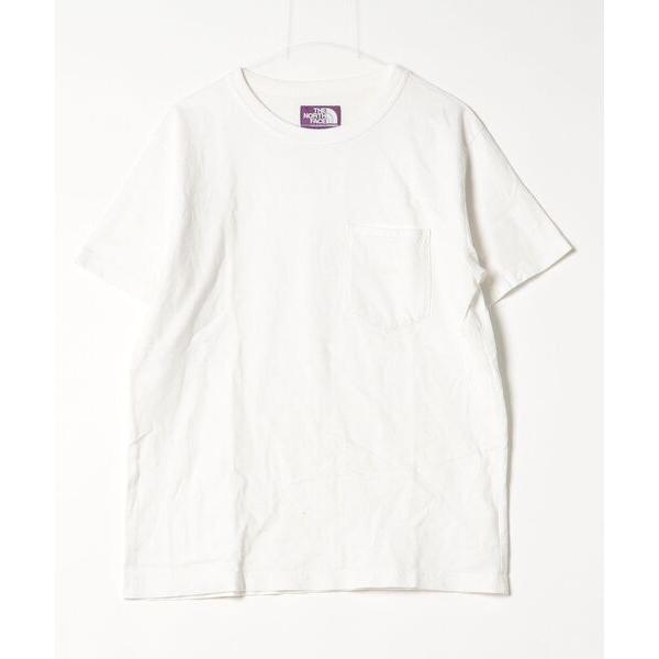 「THE NORTH FACE PURPLE LABEL」 半袖Tシャツ MEDIUM ホワイト メンズ