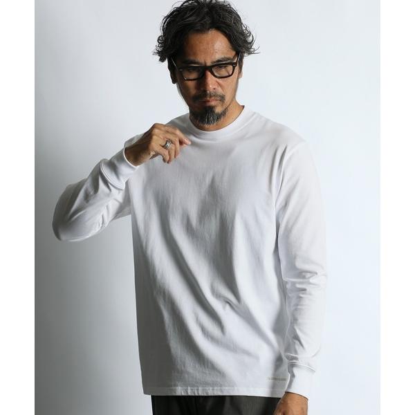 tシャツ SILKY TOUCH SHIELD NECK L/S TEE：シリコンバイオ加工 シールドネック ロンT / 襟裏汚れ防止 / シルキータッチ / スムース天竺 メンズ