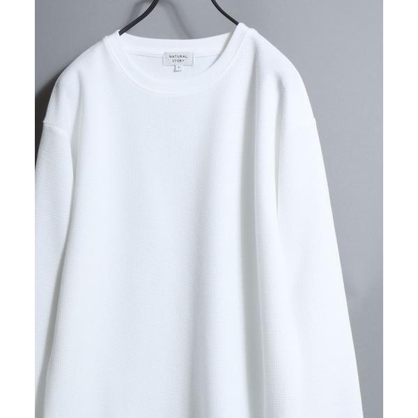tシャツ Dry Waffle Knit Crew Neck Long Sleeve T-Shirt / ドライワッフルクルーネックロンT 長袖Tシャツ メンズ レディース 無地 シンプル ムジT