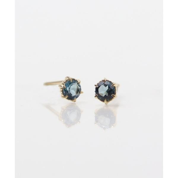 「anq.」 ピアス（両耳用） ONE SIZE ブルー レディース