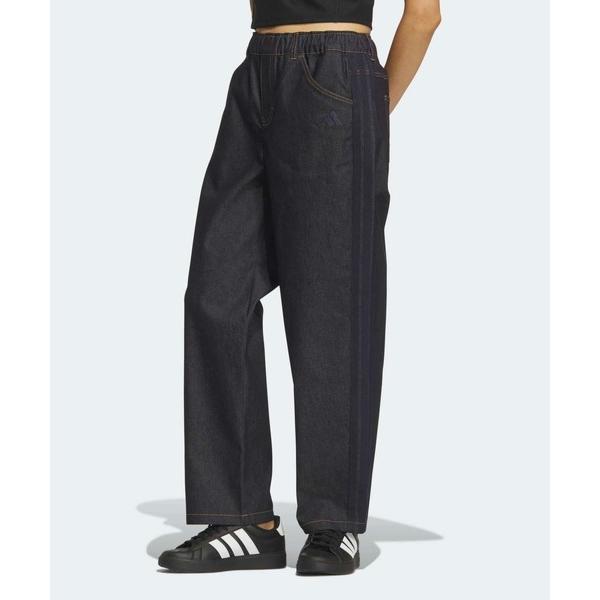アディダス　adidas ワイドパンツ パンツ スタジアム CHROME ルーズフィット デニムパンツ / アディダス adidas レディース