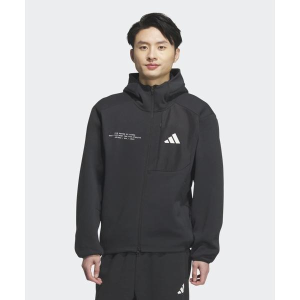 アディダス adidas マウンテンパーカー ウインドブレーカー アディダスアダプテーション レギュラーフィット フード付きフルジップトラックトップ / ジャ…