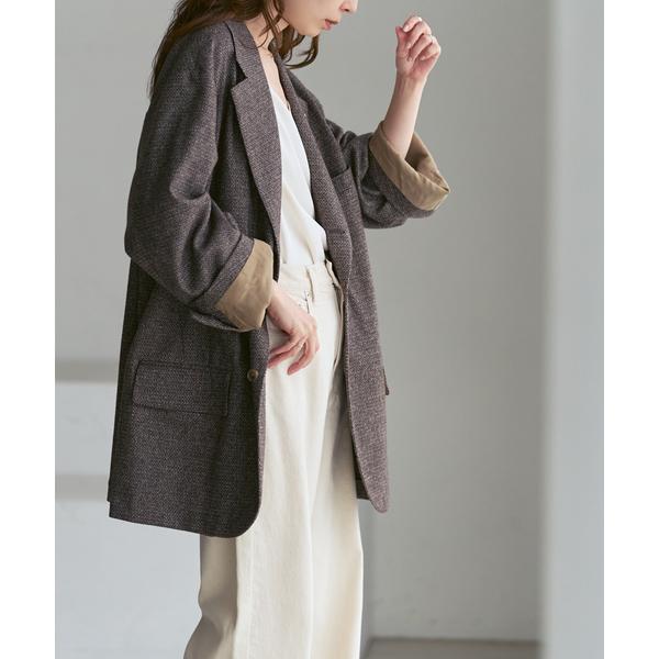 ジャケット テーラードジャケット 「NOBLE別注」COUTURE D'ADAM BIG JK Single/Italian Tweed レディース