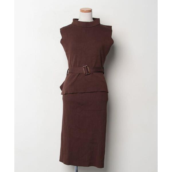 「JULIA BOUTIQUE」 セットアップ ONE モカ レディース