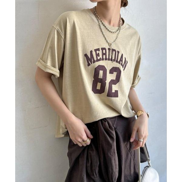 tシャツ 半袖 「WEB限定」カレッジナンバーロゴTEE レディース