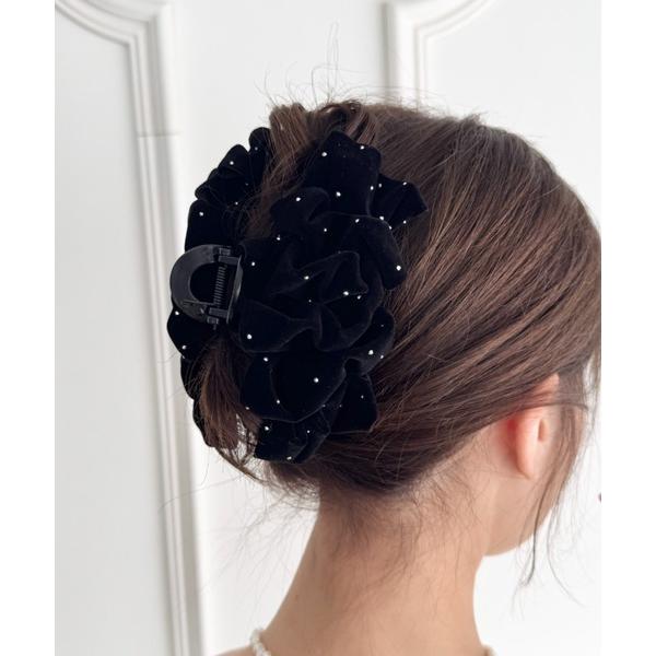 ヘアクリップ フェイクベロアバンスクリップ