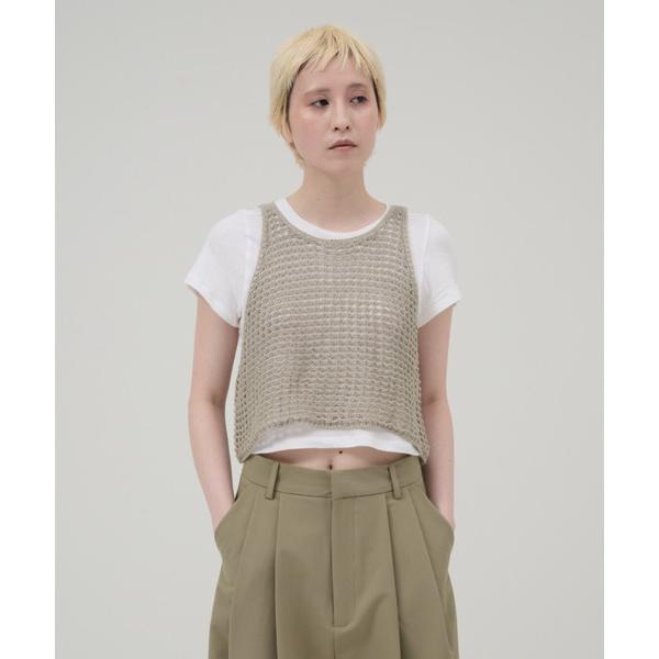 ニット セーター Openwork Knit Tanktop レディース