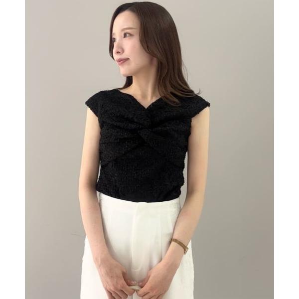 「CELFORD」 ノースリーブブラウス F ブラック レディース