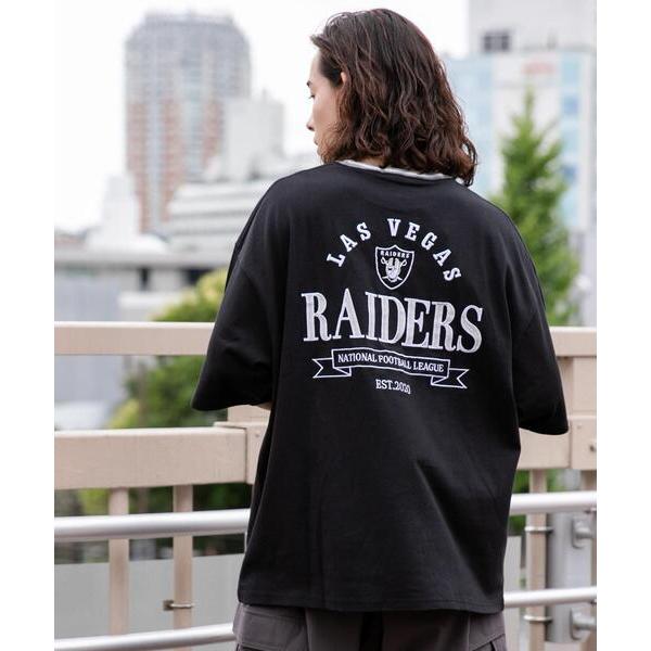 「NBA/NFL/NHL/MLB」 7分袖Tシャツ MEDIUM ブラック メンズ