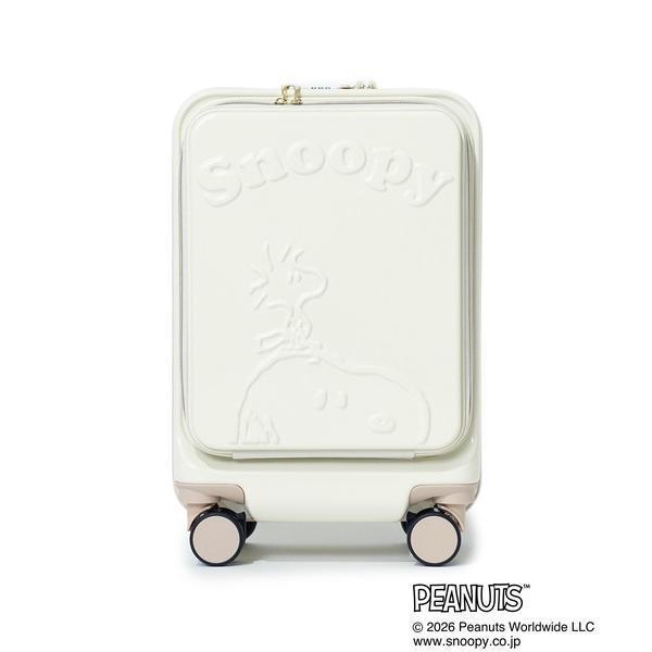 スーツケース 02”「PEANUTS」25L/1〜2泊 フロントオープン キャリーケース(SS.size)