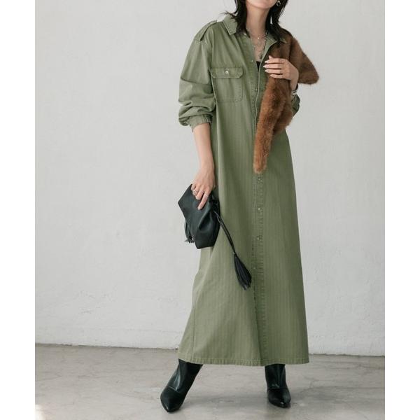 シャツワンピース 「Yossshiiii企画」「A・MONN」バックロゴシャツワンピース（秋服）