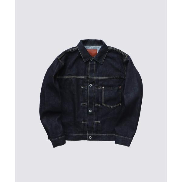 「FIDELITY」 デニムジャケット LARGE ネイビー メンズ