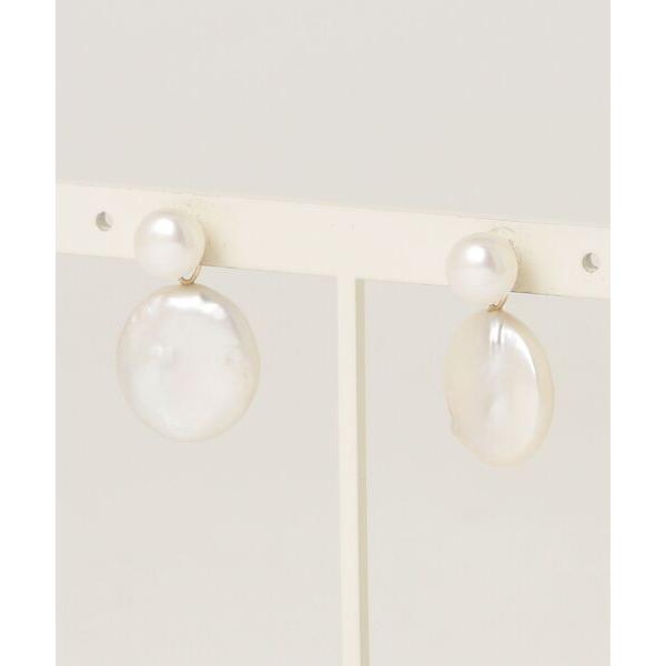 「anq.」 ピアス（両耳用） ONE SIZE ホワイト レディース