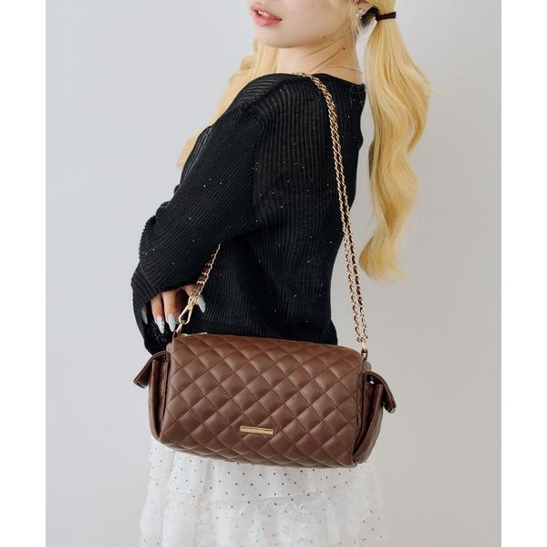 ショルダーバッグ バッグ 2wayキルティングショルダーバック レディース