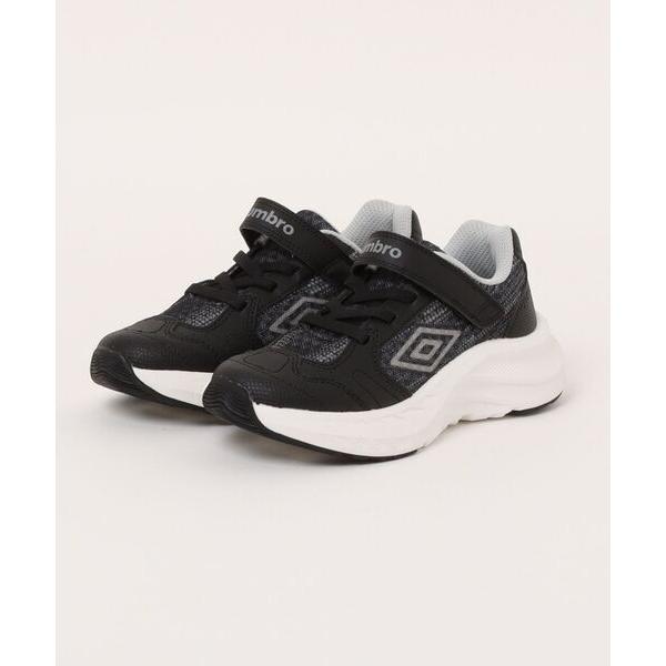 スニーカー umbro アンブロ DIAMOND DASH「軽量」キッズスニーカー ランニングシューズ 運動会 子供靴(ダイアモンドダッシュ) UF6FSNR1J BKGY ブラック/グ…