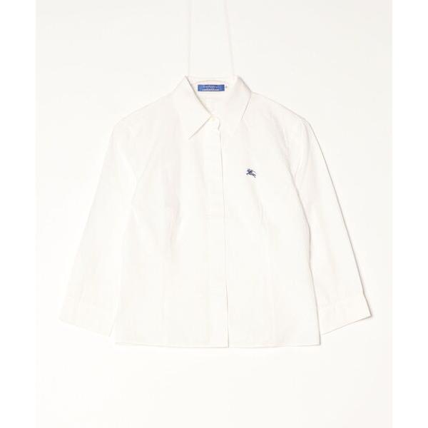 「BURBERRY BLUE LABEL」 長袖シャツ 38 ホワイト レディース