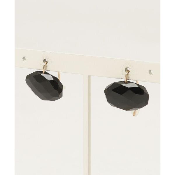 「anq.」 ピアス（両耳用） ONE SIZE ブラック レディース