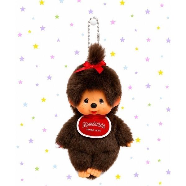 キーホルダー 「nini toys」「モンチッチ」ぬいぐるみキーホルダー