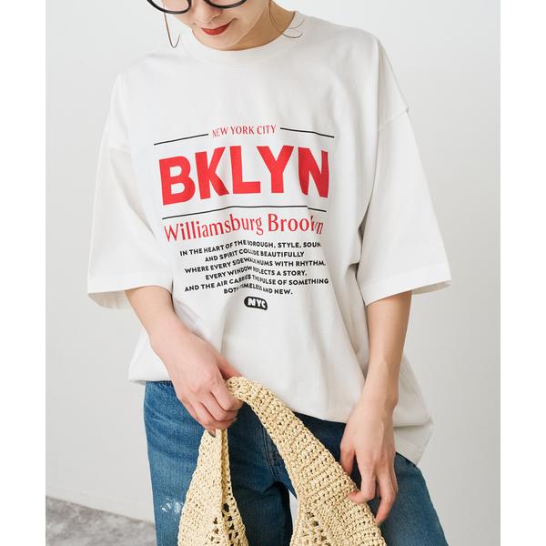 tシャツ 半袖 「WEB限定 / 追加」ロゴオーバーTシャツ レディース