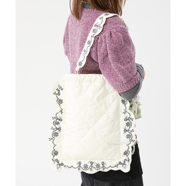トートバッグ Casselini(キャセリーニ)レースモチーフ2WAYバッグ レディース