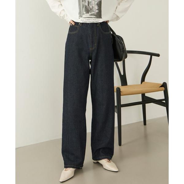 ワイドパンツ ジーンズ デニム デニムパンツ 「Aunely」やわらか美シルエットデニム「YOSOOIシリーズ」 レディース