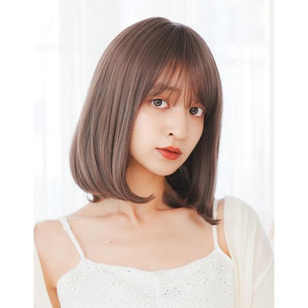 ウィッグ エクステ 「フルウィッグ・ミディアム」HEARTBEATボブ・楽ラクタイプ レディース