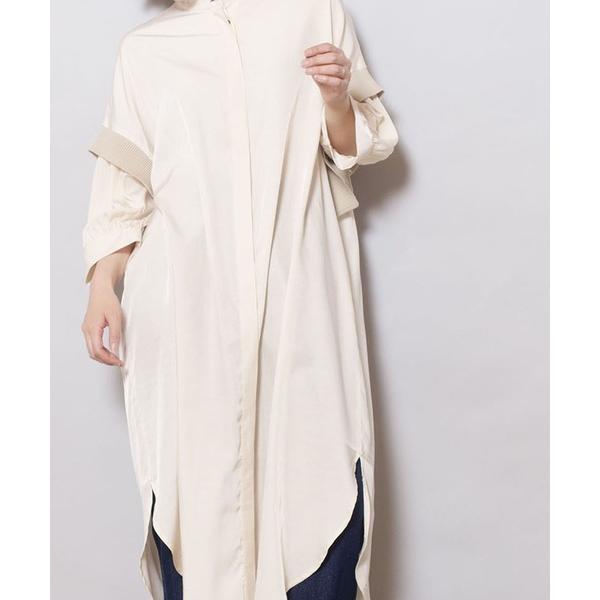 「OSMOSIS」 「loaf」長袖ワンピース ONE SIZE アイボリー レディース