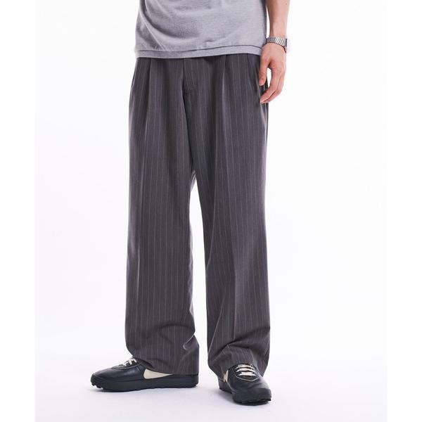 「THE BOLDMAN」 スラックス MEDIUM チャコールグレー メンズ