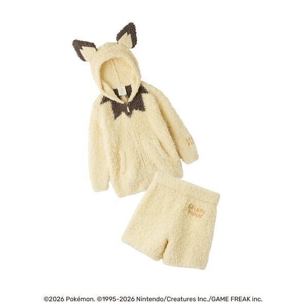 パジャマ 「ポケモン」「キッズ」ジェラートピチューパーカ＆ショートパンツセット キッズ 子供 男の子 女の子