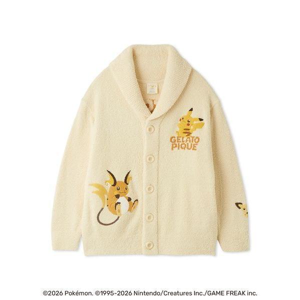 ジェラートピケ パジャマ ルームウェア 「ポケモン」「ユニセックス」ベビモコジャガードショールカーディガン レディース メンズ
