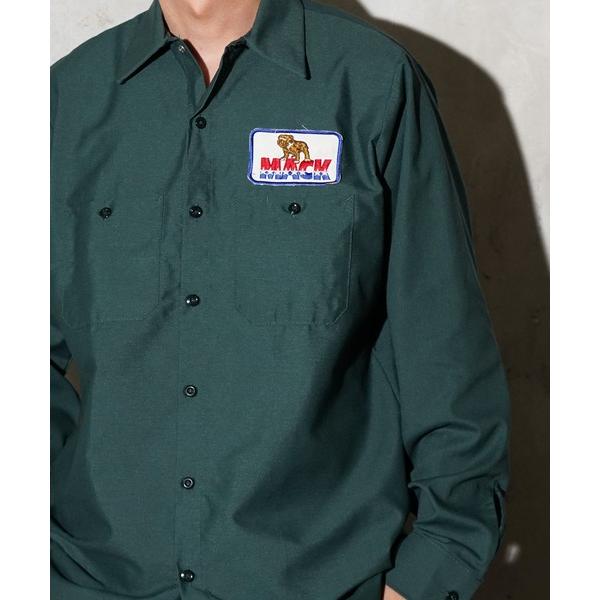 シャツ MACK TRUCKS × RED KAP / マック トラックス×レッドキャップ WORK SHIRT 刺繍ワークシャツ メンズ レディース