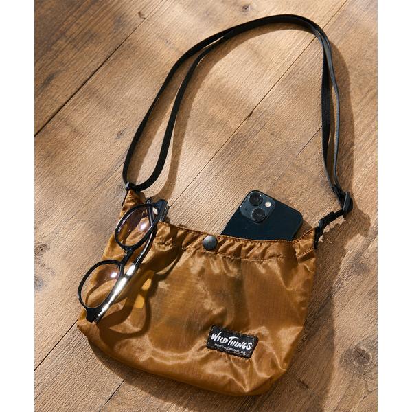 ショルダーバッグ 限定展開 WILD THINGS/ワイルドシングス 別注PACKABLE MINI SHOULDER BAG メンズ